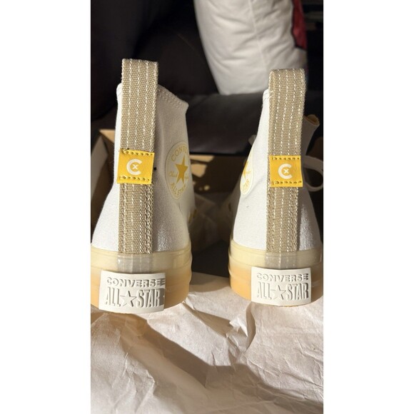 Converse Chuck Taylor All Star High-Top White With Translucent Toe And Sides New - Picture 6 of 11